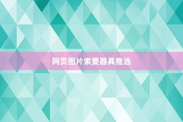 网页图片索要器具推选