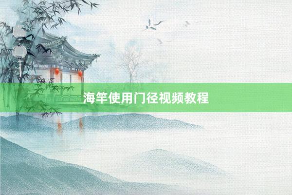 海竿使用门径视频教程